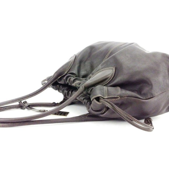 FURLA Tote Bag with plate tag leather Auth used D2083 - Picture 6 of 7